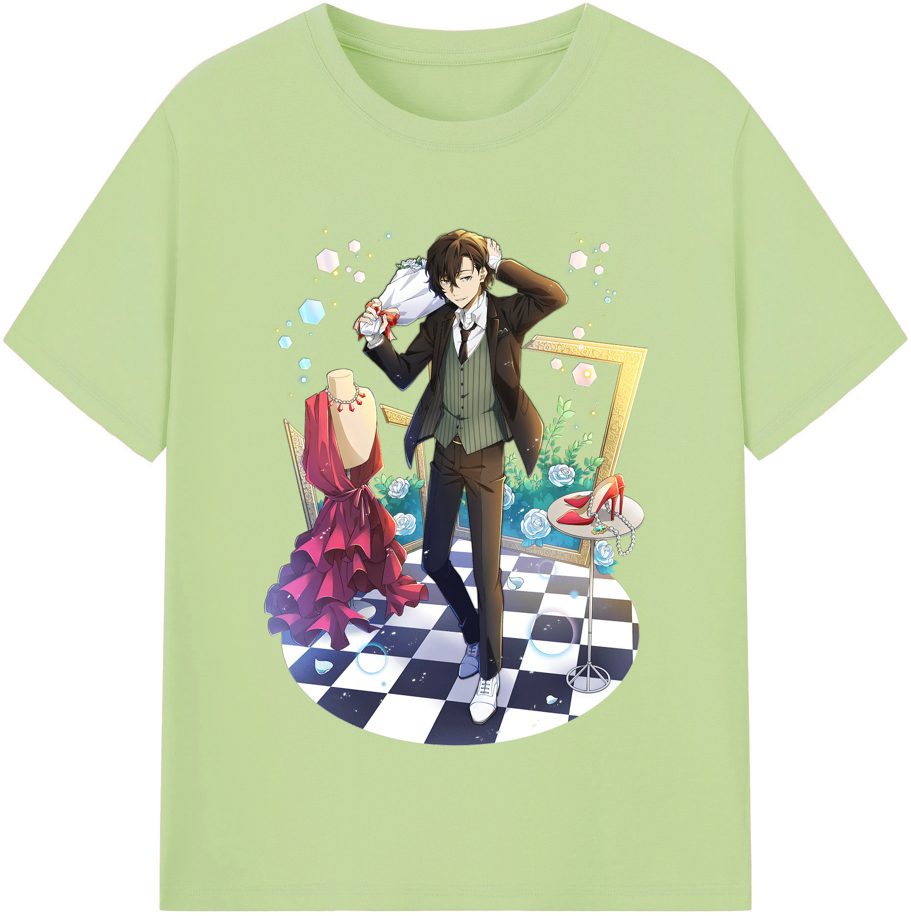 （画像用） 文豪ストレイドッグス Bungo Stray Dogs 綿100％半袖Tシャツ（フロントプリント）
